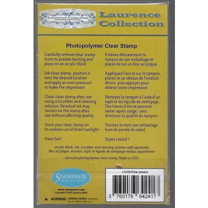Laurence Collection. Polar Present Stamp. Stamping Cardmaking Scrapbooking