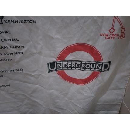 London Underground 1933 map SHOWER CURTAIN disused stations Aldwych HARRY BECK