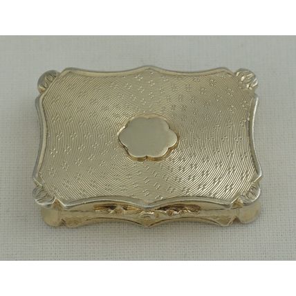 Nathaniel Mills Victorian Silver Gilt Vinaigrette, Birmingham 1844 - superb