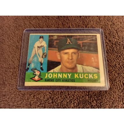 1960 Topps # 177 Johnny Kucks Kansas City Pitcher 4.0 VG/EX No Creases (GC)