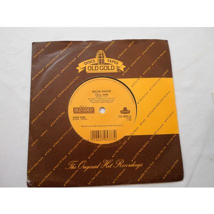 7" 1975.BILLIE DAVIS.TELL HIM. VERNON GIRLS. LOVER PLEASE.OG 9537. NEAR MINT