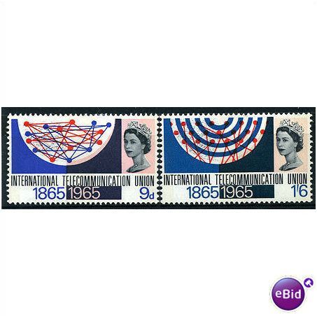 1965 SG683p-84p ITU PHOSPHOR Mounted-Mint