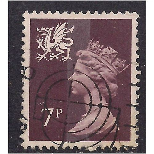 Wales GB 1978 7p Purple Brown Machin SG W23 (H193