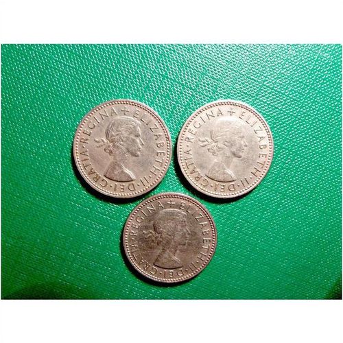 1962 1963 1964 Shillings Coins Date Run Q Elizabeth II UK