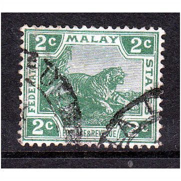 MALAYSIA 1926 SG 55 2c GREEN FINE USED#3
