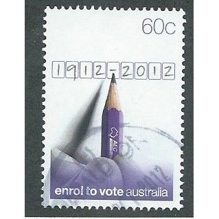 AUS 2012 60c 'COMPULSORY ENROLMENT' FINE USED (EBID37-794)