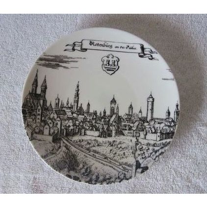 Altenkunstadt Rotenburg an des Tauber Porcelain Collector's Plate German