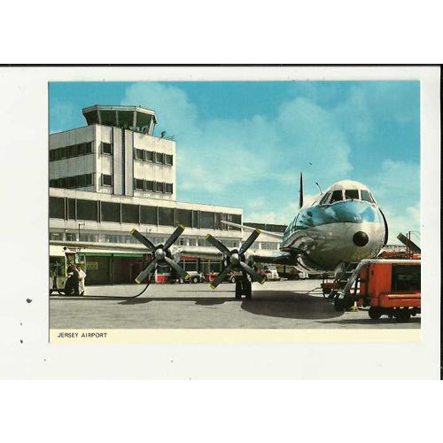 Aviation JERSEY AIRPORT Postcard by Photo Precision (R76742)