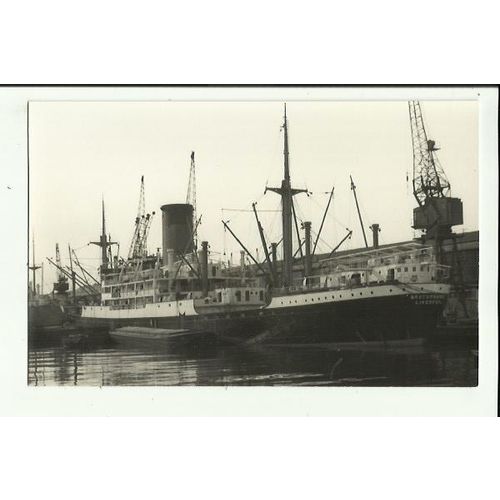 Glen Line MV BRECONSHIRE Postcard