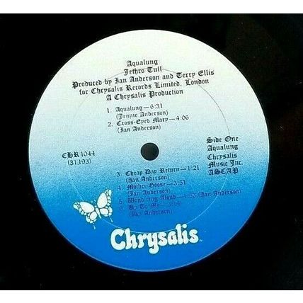 Jethro Tull Aqualung Vinyl Record Vintage 1971 Chrysalis Records Stereo (P7)