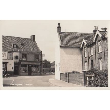 Laceby Square Lincolnshire Lincs Village Nags Head Hotel Pub Antique Postcard