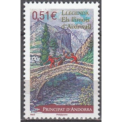 Andorre Français 2009 Yvert 669 Neuf ** Cote (2017) 1.80 € Diables d'Aixirivall