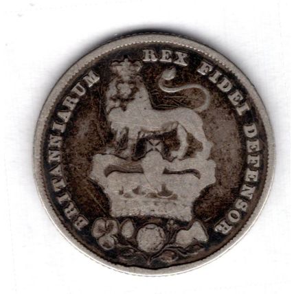 Great Britain. George IV. Shilling 1825 Fine. dy19736