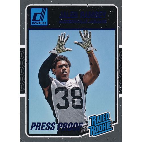 2016 Donruss Football Press Proof Blue 371 Jalen Ramsey Rated Rookie RC Jaguars