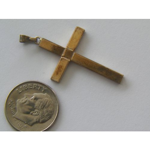 VINTAGE 1/20-12K GOLD FILLED CROSS PENDANT