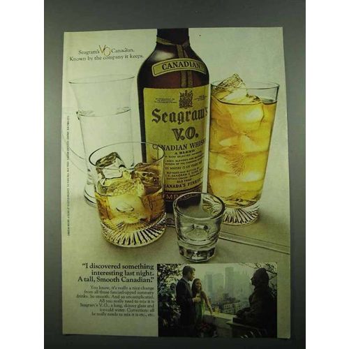 1969 Seagram's V.O. Canadian Whisky Ad - Interesting