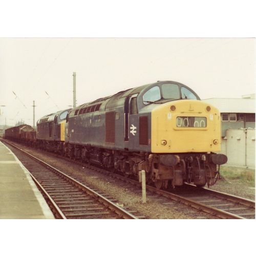 Railway Photo BR Class 40 40178 40103 Warrington Bank Quay 1977 Diesel Loco