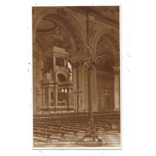 JUDGES R.P. POSTCARD WELLINGTON MONUMENT ST.PAULS CATHEDRAL LONDON (2954)