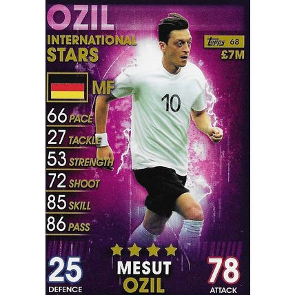 Match Attax - 101 (2019): International Stars - Germany, Özil