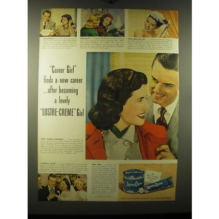 1948 Lustre-Crme Shampoo Ad - Career Girl finds a new career