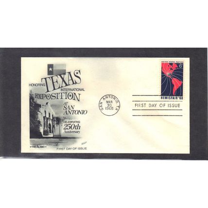 FDC Fleetwood 1340 6c Hemisfair '68 (Cachet-U/A) CV42779