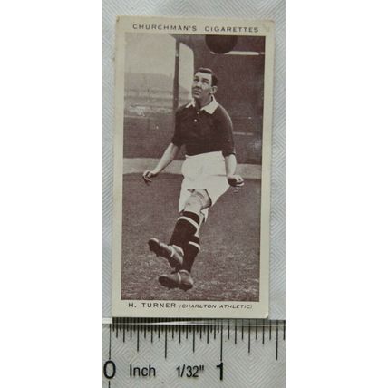 1938 Churchmans Association Footballers No. 44 H. Turner, Charlton Athletic