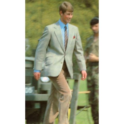 Prince Edward Dashing in Windsor 1982 Royal Family Postcard