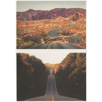Rollercoaster Transport Highway Slopes 2x Stunning German Postcard s