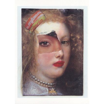 Lady With Eye of Rapper Missy Elliott Award Painting Postcard
