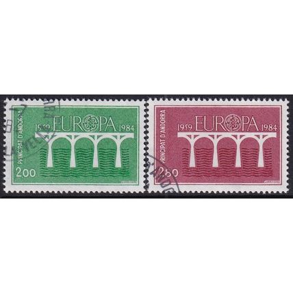 Andorra - French 1984 SG F358-9 Used/CTO Europa/CEPT (G-345 (1))