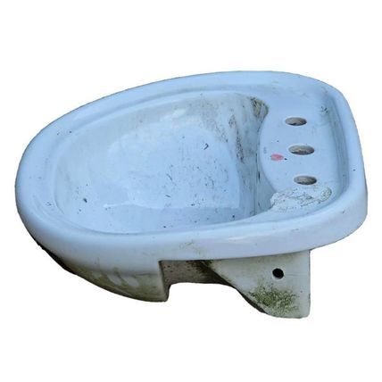 Sottini Galliani 56cm semi-recessed 3TH Basin in WHITE
