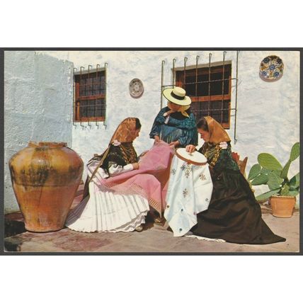 Campesinas Bordando, Ibiza, c.1960s - Antonio Abad Tarjeta Postal