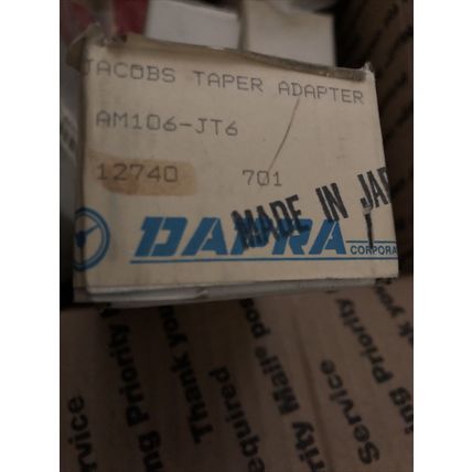 NEW SHOWA AM106-JT6 JACOBS TAPER ADAPTER #6 DAPRA AM106-JT6,AK