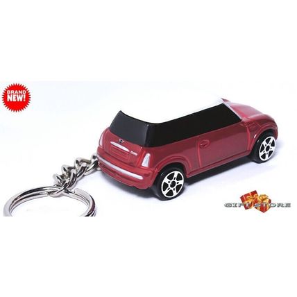 RARE KEYCHAIN RED WHITE MINI COOPER TINTED WINDOWS NEW CUSTOM Ltd GREAT GIFT