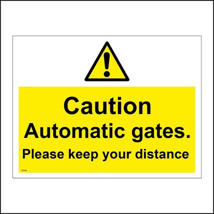 Security Gates Sign Parking Smoke Fire Entry Rubbish Waste Electronic GBL032