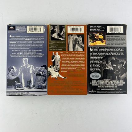 Abbott & Costello Meets 3 Tape VHS Lot #1