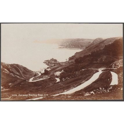 Bouley Bay, Jersey, c.1910s - Photochrom RP Postcard