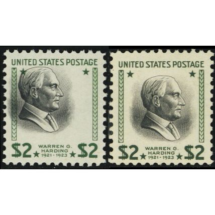833, Mint NH $2 BIG Vignette Color Shift Error With Normal ** Stuart Katz