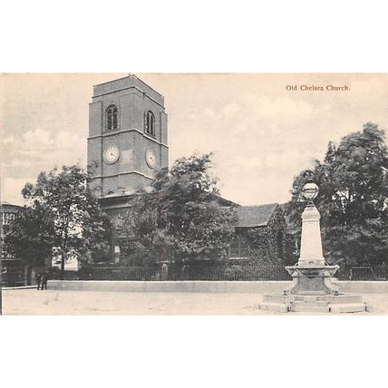Old Chelsea Church : Charles Martin printed postcard 122