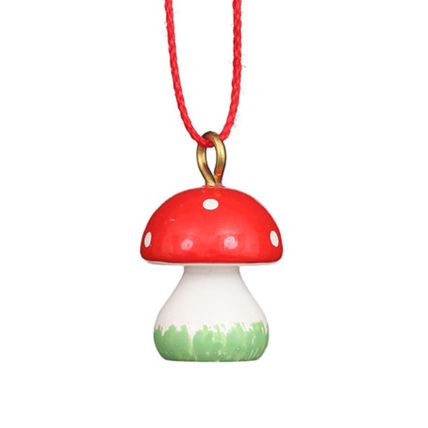 13-0025 - Christian Ulbricht Ornament - Mini-Mushroom - .75"H x .5"W x .5"D