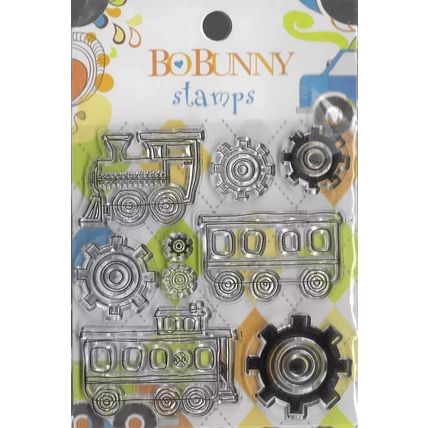 Bo Bunny. On The Go Stamp Set. Stamping Cardmaking Scrapbooking Crafts