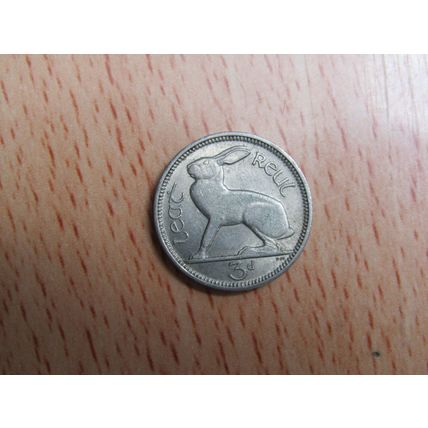 Ireland 1965 3d Threepence Coin