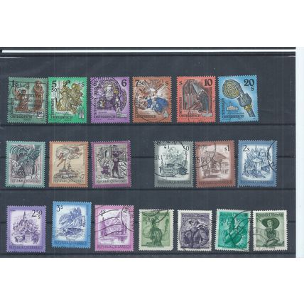 Austria stamps. Small used lot - definitives 1993, 1997 1984 etc (AG817)