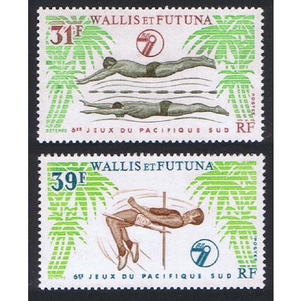 Wallis and Futuna Swimming High Jump Sports 2v 1979 MNH SG#333-334 Sc#238-239