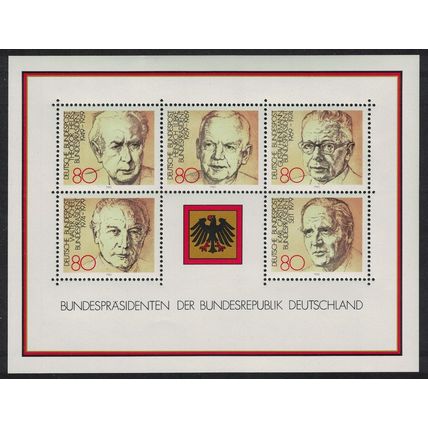 Germany Presidents of the Federal Republic 1982 MNH SG#MS2010