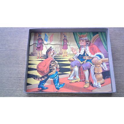 FAIRY TALES Wooden Jig-Saw Puzzle (30 Pieces) Philmar - VINTAGE
