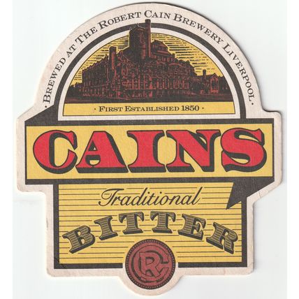 BEER MAT - CAINS BREWERY - BITTER - (Cat 001) - (1991)