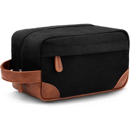 Vorspack Toiletry Bag Hanging Dopp Kit for Men Water Resistant Canvas Shaving Ba