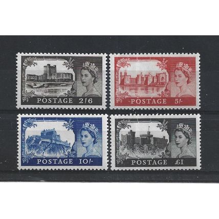GB.1967-68 Castles set of 4.Mounted Mint.Jul25