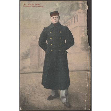 Tenue de Sortie, Infanterie, Armée Belge, 1919 - Roosen Van CPA